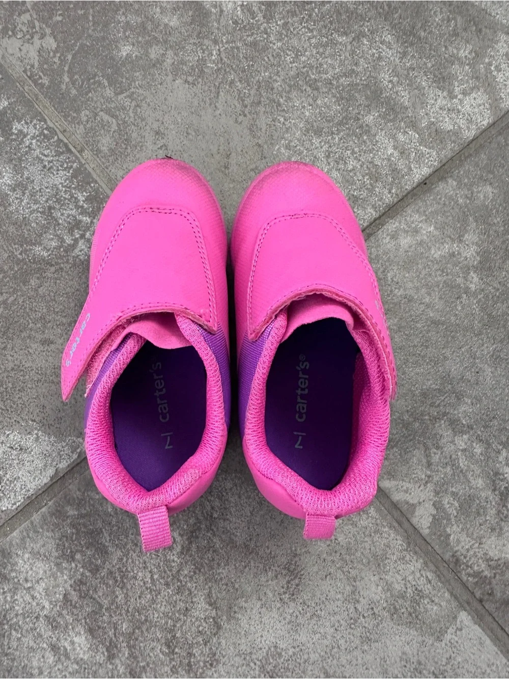 Pink Carter's Cleats Toddler Girl Size 7
